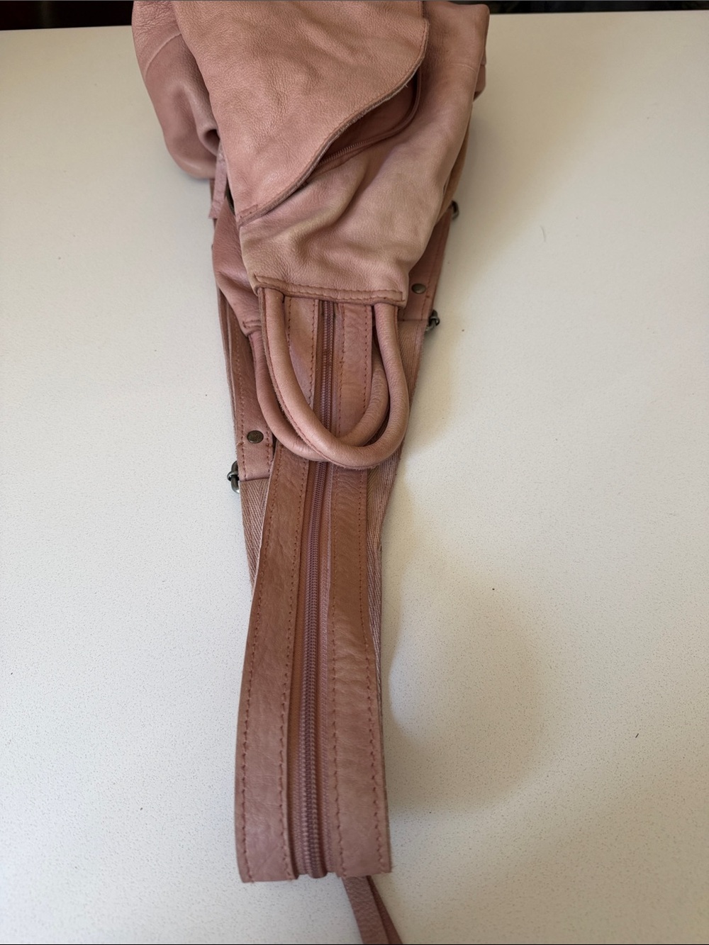 We The Free Dusty Rose Leather Backpack - Picture 5 of 7